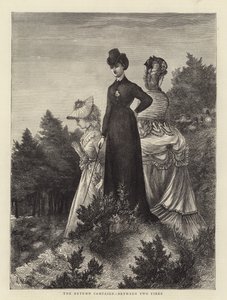 Die Herbstkampagne, zwischen zwei Feuern (Gravur) von English School