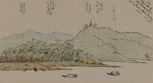 Die Ufer des Irrawaddy, Burma, 1886 von English School