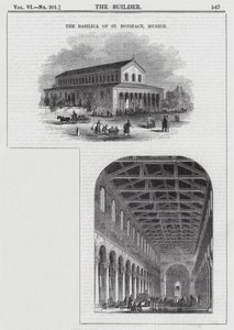 Die Basilika St. Bonifatius, München (Gravur)