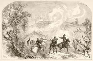 Die Schlacht von Gettysburg (Lithographie)