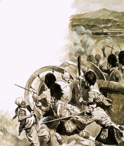 Die Schlacht von Kandahar, gekämpft am 1. September 1880 von English School