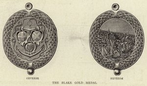Die schwarze Goldmedaille (Gravur)