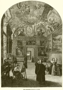Der Borghese-Palast in Rom von English School