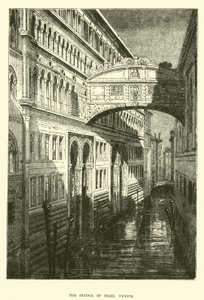 Die Seufzerbrücke, Venedig von English School