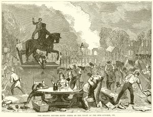 Die Bristol Reform Riots - Szene in der Nacht des 30. Oktober 1831