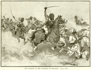 Der Angriff der Kavallerie bei Meeanee