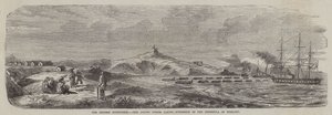 Die chinesische Expedition, die alliierten Streitkräfte nehmen die Halbinsel Tche-Fou in Besitz von English School
