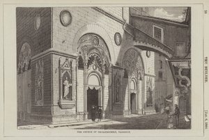 Die Kirche von Or-sanmichele, Florenz (Gravur) von English School