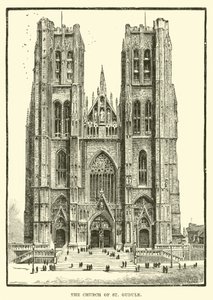 Die Kirche St. Gudule von English School