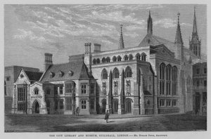 Die Stadtbibliothek und das Museum, Guildhall, London