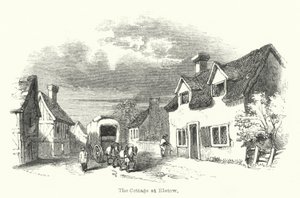 Das Häuschen in Elstow (Stich) von English School