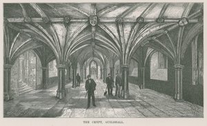 Die Krypta, Guildhall, London von English School