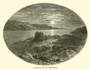 Das Tote Meer bei Mondlicht von English School
