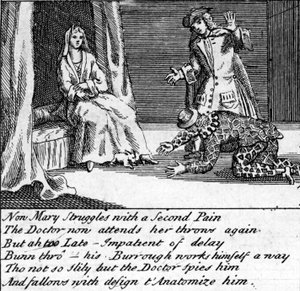Der Doktor in den Wehen, oder der neue Whim Wham aus Guildford, ca. 1726