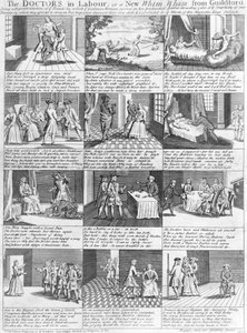 Die Ärzte in Arbeit oder ein neuer Whim Wham aus Guildford, 1726 von English School
