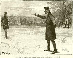 Das Duell des Herzogs von Wellington mit Lord Winchilsea