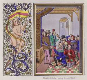 Der Graf von Flandern empfängt die Männer von Gent von English School