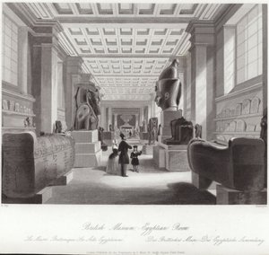 Der ägyptische Raum des British Museum von English School