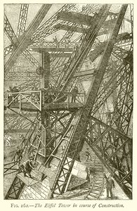 Der Eiffelturm im Bau von English School