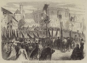 Der Kaiser und die Kaiserin der Franzosen in Chambéry von English School