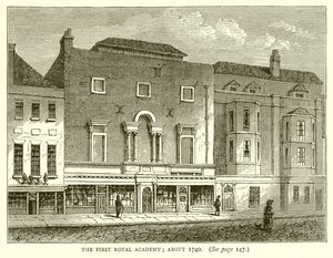 Die erste Royal Academy um 1740 von English School