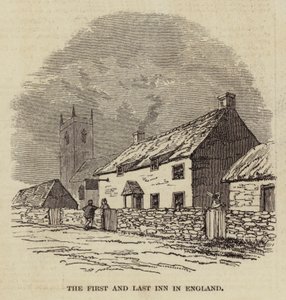 Das erste und letzte Gasthaus in England (Gravur)