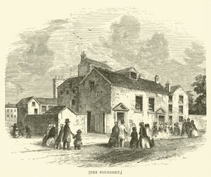 Die Gießerei (Gravur) von English School