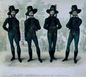 Die vier berühmten böhmischen Brüder, c.1827