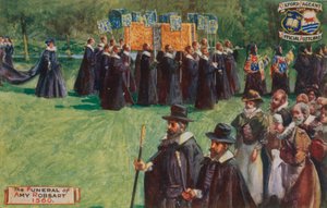 Das Begräbnis von Amy Robsart, 1560 von English School