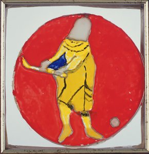Der Golfer, auch bekannt als das Crecy-Fenster, aus dem Ostfenster, ca. 1340 von English School
