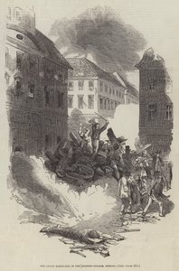 Die große Barrikade in der Breiten-Straße, Berlin von English School