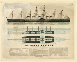 Die Great Eastern, veröffentlicht ca. 1859 von English School