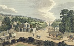 Der Highgate-Bogen vom Mauttor in Holloway von English School