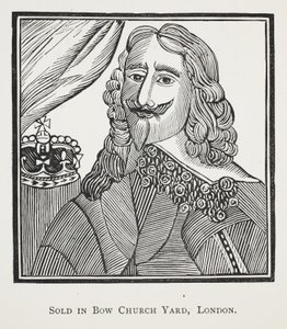 Die Geschichte des königlichen Märtyrers, König Karl I., Illustration aus Chap-books des achtzehnten Jahrhunderts von John Ashton, veröffentlicht 1882