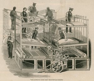 Die Dampfdruckmaschinen der Illustrated London News
