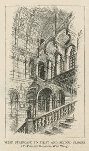 Das Imperial Institute: Westtreppe zum ersten und zweiten Stock von English School