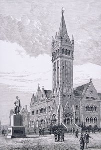 Die Unabhängige Kirche, Collins Street, Melbourne, Australien, aus Australian Pictures, veröffentlicht von The Religious Tract Society, 1886