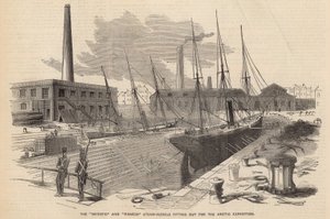 Die Intrepid und Pioneer Dampfschiffe für die Arktisexpedition