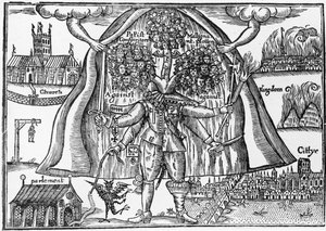 Das Monster des Königreichs, entlarvt vom Himmel, ca. 1640-43