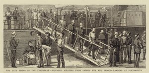 Der letzte Aufstand im Transvaal, verwundete Soldaten von Laing