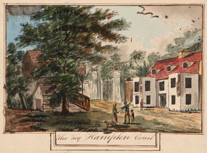 Das Löwentor und das Königswappen, ca. 1743