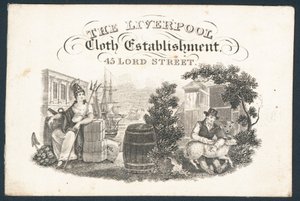 The Liverpool Cloth Establishment, Visitenkarte von English School