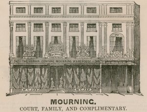Das Londoner Allgemeine Trauerwarenhaus, Regent Street, London