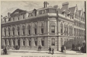 Das London Mission House, New Broad Street (Stich)