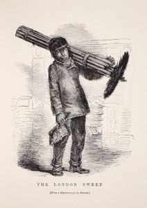 Der Londoner Schornsteinfeger, nach dem Daguerreotypie von Richard Beard, Illustration aus London Labour and London Poor von Henry Mayhew, veröffentlicht 1862