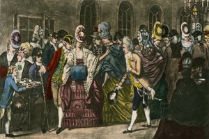 Der Long Room in Bagnigge Wells auf dem Höhepunkt der modischen Beliebtheit im Jahr 1772 von English School