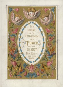 Das Vaterunser (Farblithografie) von English School
