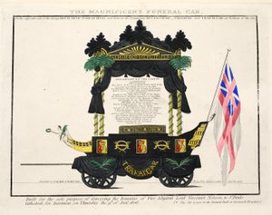 Der prächtige Leichenwagen, veröffentlicht 1806 von English School