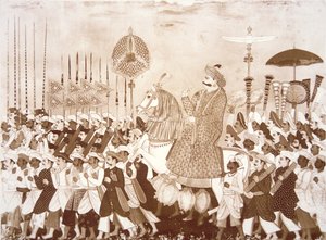 Der Mahratta-Häuptling Tulsaji von Tanjore von English School