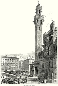 Der Marktplatz, Siena (Gravur) von English School